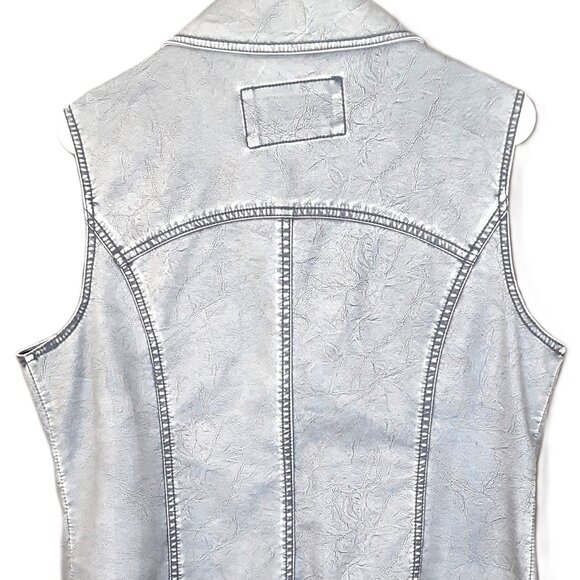 Erin London Woman's Vest Size MEDIUM, Faux Leather feel, Pockets - Picture 2 of 6